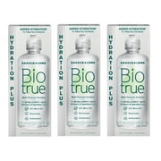 Biotrue Contact Lens Solution, Multi-Purpose Solution for Soft Contact Lenses, Lens Case Included, 10 FL OZ - 3 Pack