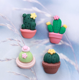 thumbnail image 5 of Dibujos animados Little Flatback Resina Decoración Accesorios Crystal Mud Relleno Cute Girl Charm Adornos DIY Hair Clip Phone Case Ornament Scrapbook Crafts, Cactus NO.4 10pcs oso de fresa Juguete, 5 of 5