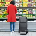 thumbnail image 2 of Carrito de compras KEDSUM 2 en 1 para comestibles de 150 kg con ruedas, 2 of 8