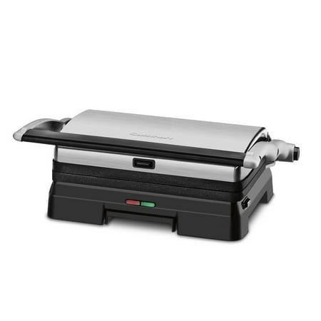 - Cuisinart Electric Griddler 3-in-1 Grill and Panini Press with Large Double Cooking Surface, Dishwasher Safe Plates with Adjustable Front Feet