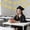 Gold, variant on QuanTara Double Layer Mortarboard Banners, Glitter Graduation Garland for Graduation Party, High School College Grad Party Supplies, 118.11in, Blue Gold Black