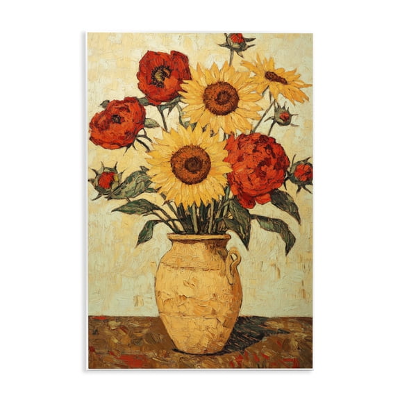 Rustic Flower Display Wall Plaque Art, design by Petal Prints Design