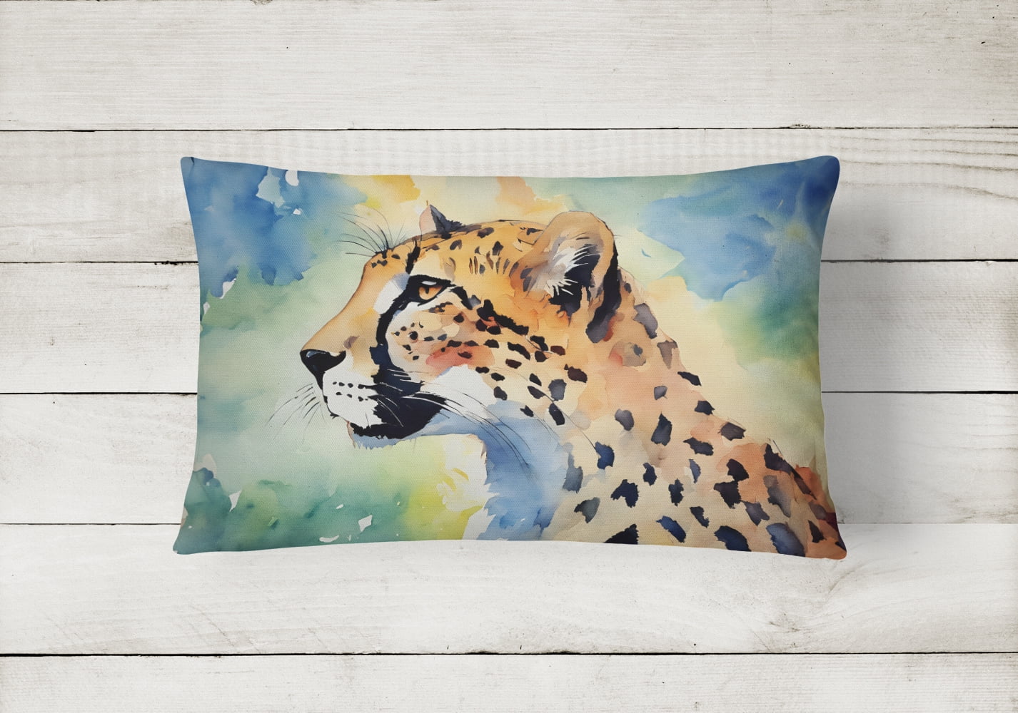 Cheetah Throw Pillow 12 in x 16 in