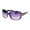 Black, variant on Womens Oversized Rectangular Rhinestone Encrusted Chain Arm Fashion Sunglasses All Black
