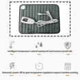 thumbnail image 3 of Ounissouiy Almohadilla de calefacción cálida ajustable Control inteligente manta eléctrica impermeable calentamiento rápido cómodo calentador accesorio Suministros térmicos gris oscuro 2 Ounissouiy HA073659-02, 3 of 6