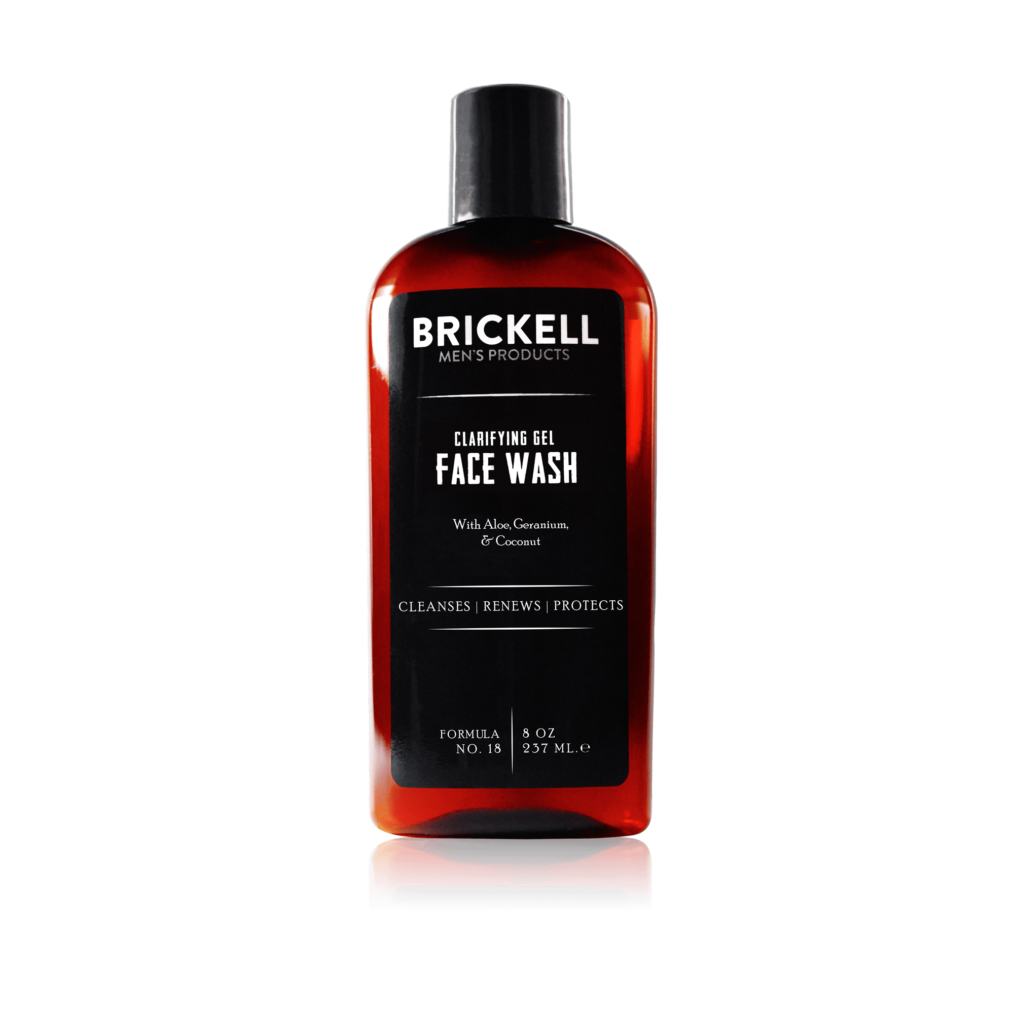 Brickell Men's Clarifying Gel Face Wash for Men. 8oz - Organic & Natural Skincare