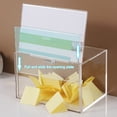 thumbnail image 3 of Caja de rifa de cartón acrílico Likrtyny con urna transparente y ranura Para papeletas, 3 of 7