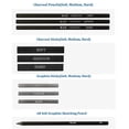 thumbnail image 4 of H&B 35pcs/set Professional Drawing Kit Pencils Sketch Charcoal Pencil Painting Tool Art Supplies with Carrying Bag, 4 of 5