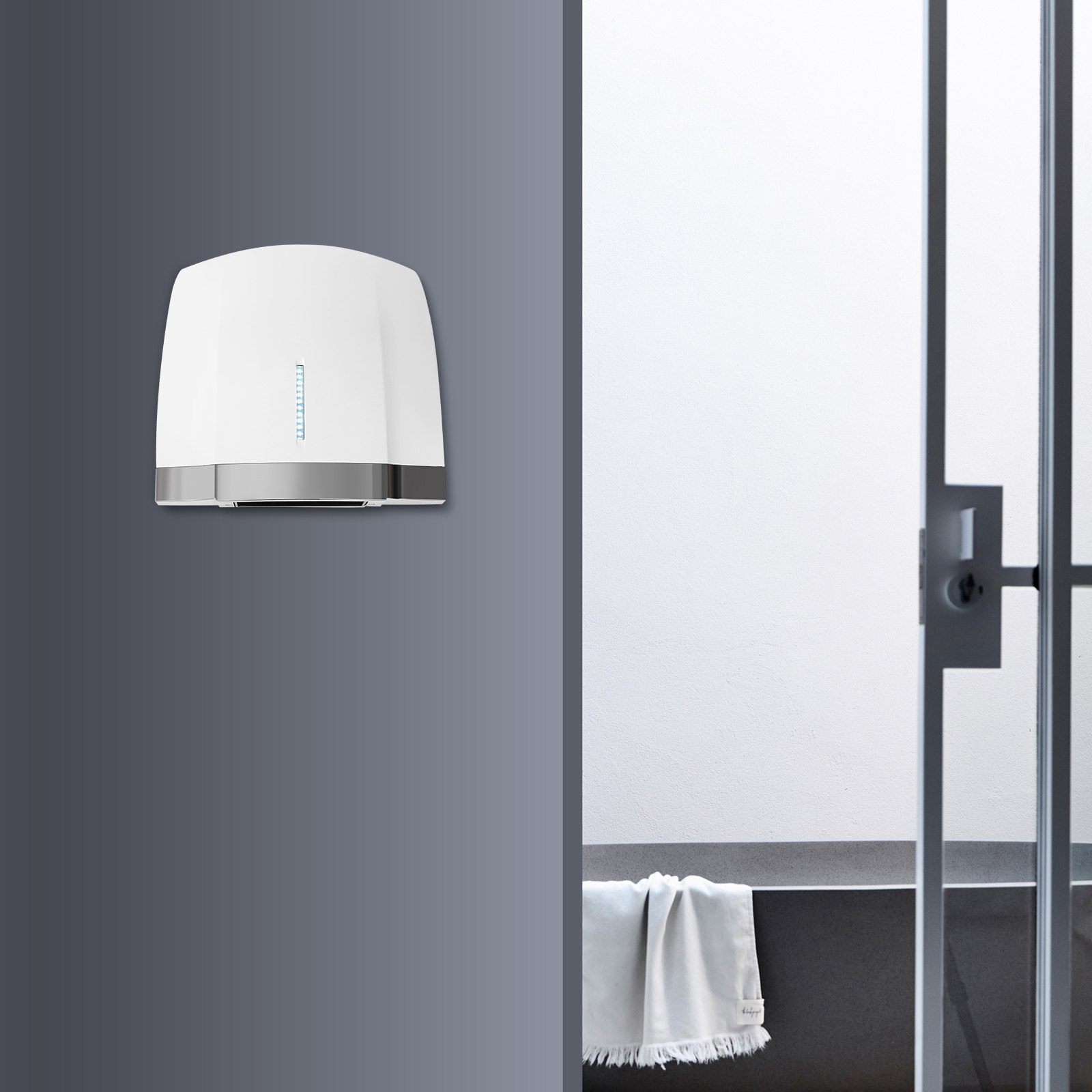 Miuameov Commercial Hand Dryer, Automatic Electric Hand Dryer 1800W High Speed Hand Air Dryer