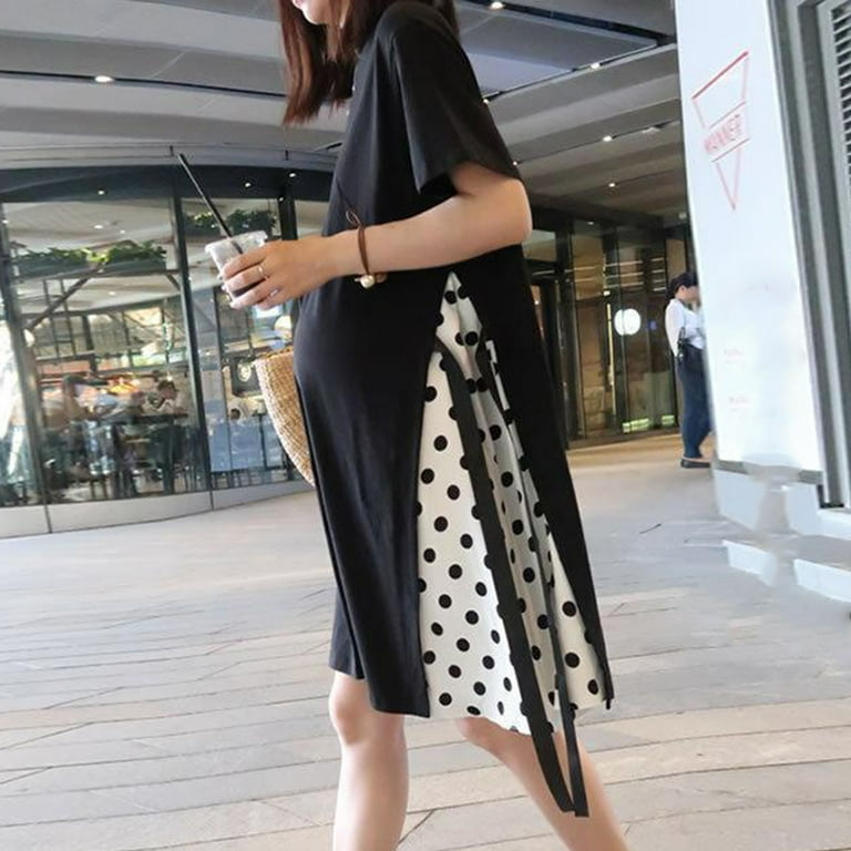 oversized maternity dress Olive Collared Oversized Maternity Midi Dress PinkBlush