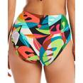 thumbnail image 2 of Bar III Womens High-Waist Printed Swim Bottom Separates, 2 of 3