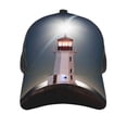 thumbnail image 3 of Disketp Peggy's Cove Lighthouse Print Trucker Hat Men Women - Mesh Baseball SnapBack Cap, 3 of 7