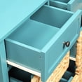 thumbnail image 3 of Rustic - Storage and Display Solution: A Charming Teal Console Table for Your Home, 3 of 4