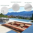 thumbnail image 4 of Fsddascl Brown Red Star Western Outdoor Rug for Patio/Deck/Porch, Non-Slip Large Area Rug 4 x 6 Ft, Vintage Country Wooden Indoor Outdoor Rugs Washable Area Rugs, Reversible Camping Rug Carpet, 4 of 5
