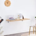 thumbnail image 5 of Space-Saving Wall-Mounted Folding Table - Sturdy Steel Desk for Home Office, Kitchen, Laundry Room & Dining (45x22 Inches) - Compact Storage Solution for Small Spaces, 5 of 9