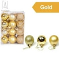 thumbnail image 3 of Gustave 48PCS Christmas Balls Ornaments Shatterproof Christmas Tree Decorations Hanging Balls for Xmas Holiday Wedding Party Decor, Gold, 3 of 10