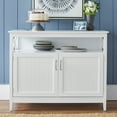 Simple Living Southport 2Door Buffet/Sideboard Charcoal Grey Painted