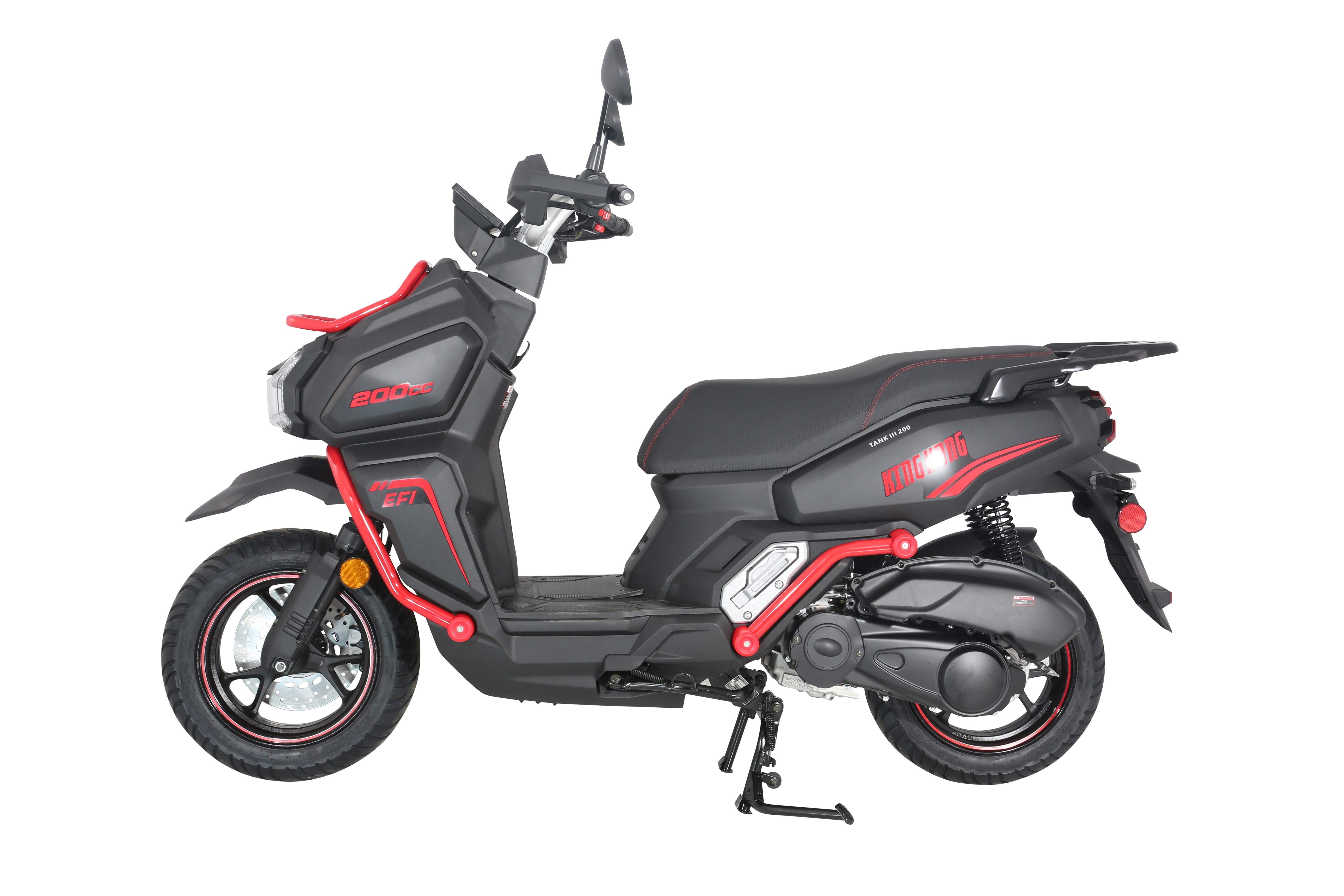 HHH Tank 200 King Kong Scooter New Limited Edition–EFI Fuel Injected with Digital LCD Speedometer Moped Motorcycle California Approved