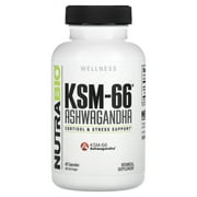 NutraBio KSM-66, Ashwagandha, 600 mg, 60 Capsules