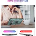 thumbnail image 4 of Compatible with Google Pixel 6 Pro Case Built-in 360 Ring Holder Kickstand, Extreme Protection Military Armor Magnetic Car Dual Layer Protective Heavy Duty Phone Cover For Google Pixel 6 Pro,Darkgreen, 4 of 8