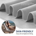 thumbnail image 6 of PiccoCasa Microfiber Dry Sand Free Beach Travel Towel 30"x60" Light Grey, 6 of 7