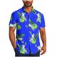 thumbnail image 2 of Blusa y camisa de manga corta con cuello vuelto para hombre, blusa informal de moda con botones estampados, blusa de manga corta con cuello vuelto, blusa de poliéster para hombre, 2 of 6