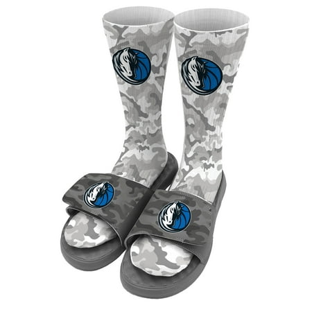 

Youth ISlide Gray Dallas Mavericks Camo Sock & Slide Bundle