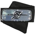 thumbnail image 4 of Diadema de Naruto con metal plateado Cosplay Leaf Village Sand Veil Akatsuki Yahiko, Naruto diadema fiesta Naruto cumpleaños fiesta suministros juego de rol accesorios 4 unidades (negro) Ormromra WMZL-621, 4 of 8