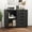 black, variant on CONCETTA 5-Drawer Rolling File Cabinet on Wheels, Wood Printer Stand with Storage Drawers for Home Office, Black