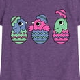 thumbnail image 3 of Instant Message - Chicks In Eggs - Toddler And Youth Girls Short Sleeve Graphic T-Shirt, 3 of 6