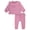 Dark Rose, variant on by Gerber Baby Girl Hacci Outfit Set With Ruffle, 2-Piece, Sizes 0/3 Months -24 Months