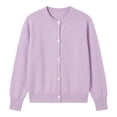 thumbnail image 4 of Likimi Womens Knit Cardigan Button Down Crew Neck Long Sleeve Solid Color Sweater For Women Loose Fit Fashion Tops Size L, 4 of 4