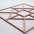 thumbnail image 5 of Ekena Millwork 15 3/8"W x 15 3/8"H x 1/4"T Medium Jamestown Decorative Fretwork Wood Wall Panels, Cherry, 5 of 18