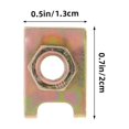thumbnail image 2 of unbranded 8Ud Sujetadores Metálicos Dorados Para Parachoques De Auto Con Ajuste Y Resistente, 2 of 6