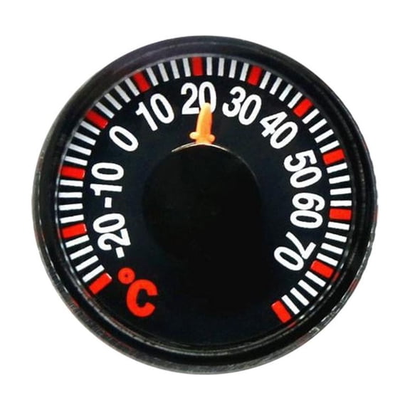 Crazyview Outdoor Indoor Casement Thermometer, Window Mounted, Waterproof Plastic, 0.8 inch Diameter