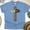 CarolinaBlue, variant on He Is Risen T-Shirt | Christian Cross Graphic Matthew 28:6 Bible Verse Tee, White, Size S