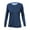 Navy Heathered, variant on ANETIK Women�'s Breeze Tech Long Sleeve T-Shirt