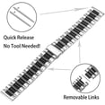 thumbnail image 4 of AIR-Compatible for Fossil Gen 6 Wellness Band, Quick Release Stainless Steel Metal Replacement Straps Compatible with Fossil Gen 6 44mm Wellness Smart Watch, 4 of 4