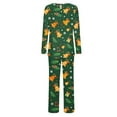 thumbnail image 6 of asdoklhq Pajamas for Women Set Ladies' Gradient Printed Casual Top Pants Pajama Set Green 2X, 6 of 8