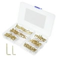 thumbnail image 4 of HEMOTON 120pcs L-shaped Screw Self-tapping Screws Picture Frame Hanging Screw Hooks Metal Screws, 4 of 8