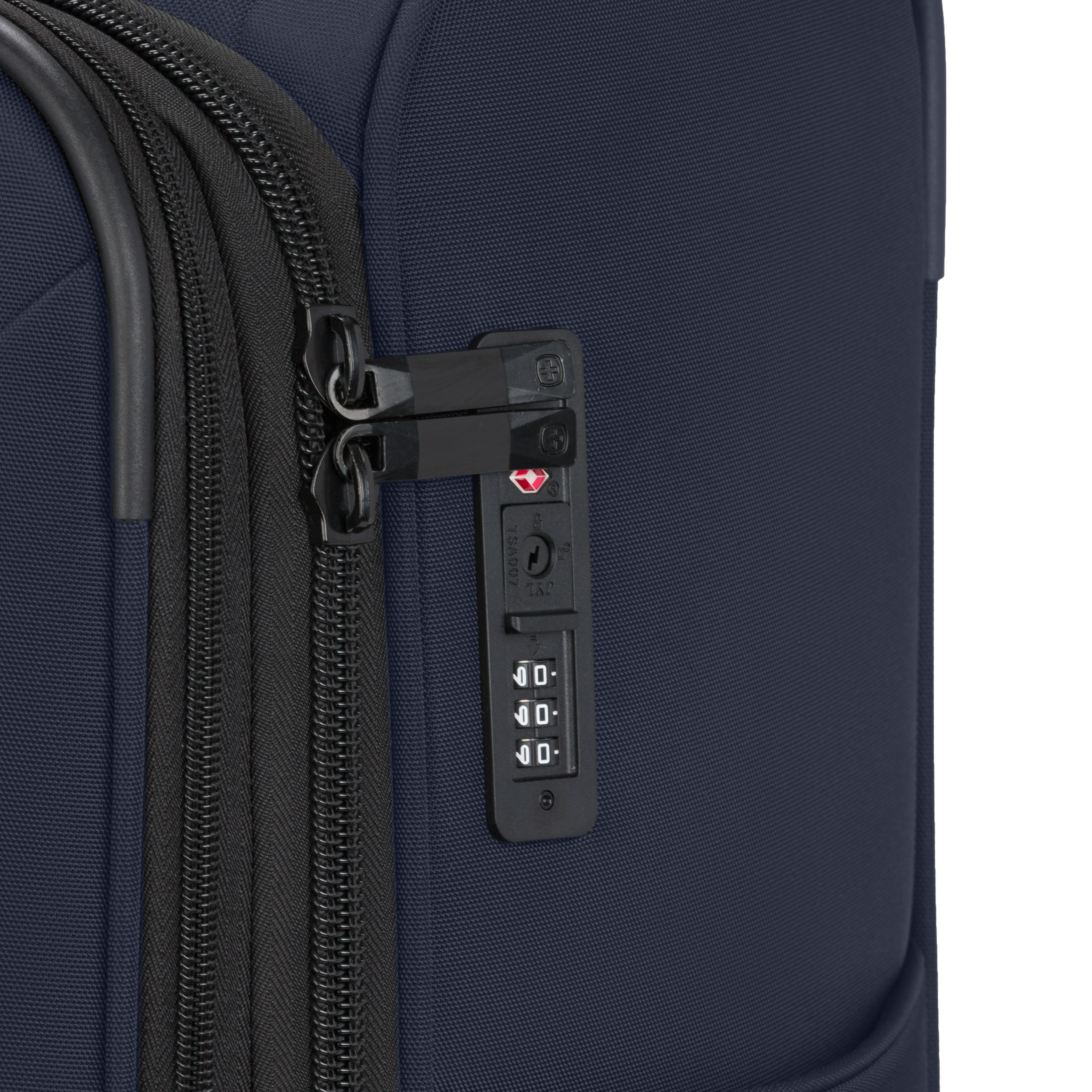 SWISSGEAR Stride Expandable Carry-On Spinner Luggage, Peacoat Blue, 8 Wheels and Built-in TSA Lock