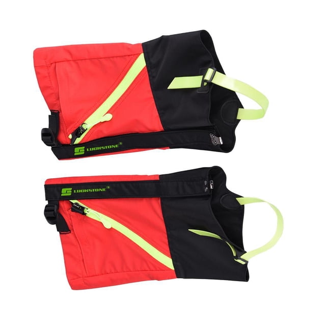 Soidarity Kids Waterproof Outdoor Hiking Walking Climbing Leg Red Gaiters Ski Snow Escalada