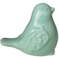 thumbnail image 2 of KiaoTime New French Garden Cottage Bird Figurine Decorative Light Green Glazed Ceramic Bird Figurine, Bird Statue, Bird Sculptur, 2 of 5