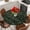 Green Black, variant on Dark Green Leaves Round Tablecloth, Fitted Table Cover with Elastic for 55"-60" Round Tables, Pastoral Farmhouse Botanical Plant Table Cloth Outdoor Indoor Dinning Party Waterproof Tablecloths