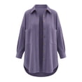 thumbnail image 3 of StSilkitty Button down Shirt Jacket for Women Long Sleeve Collared Shacket Coat with Pockets Fall Winter Outerwear, 3 of 6