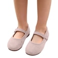thumbnail image 6 of Toddler Girls Princess Flat Shoes, Non Slip Soft Comfort Sole Slip On Lightweight Dress Footwear for Everyday Use Beige 5 Years, 6 of 7