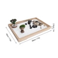 thumbnail image 4 of Sand Garden Kit Zen Japanese Mini Meditation Tabletop Decoration Accessory For Home Office, 4 of 8