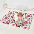 thumbnail image 2 of Pioneer Flower Floral Print Pattern Blanket,Comfortable Soft Lamb Wool Throw Blanket,All Season,Warm Lightweight Blankets for Sofa Bed Couch Living Room Chair,30"x40", 2 of 4