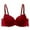 Red, variant on Full-Coverage Bras Women Pullover Bra Feature V-Neck Strapless Bra Style W-782 Purple M