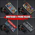thumbnail image 4 of LYM-Phone Case For MOTO G Play 2023, Wristband Fashion Design Phone Holder Lanyard Protective Anti-dust Waterproof Graffiti Silicone Personality Kickstand Soft case Durable Shockproof, 4 of 9